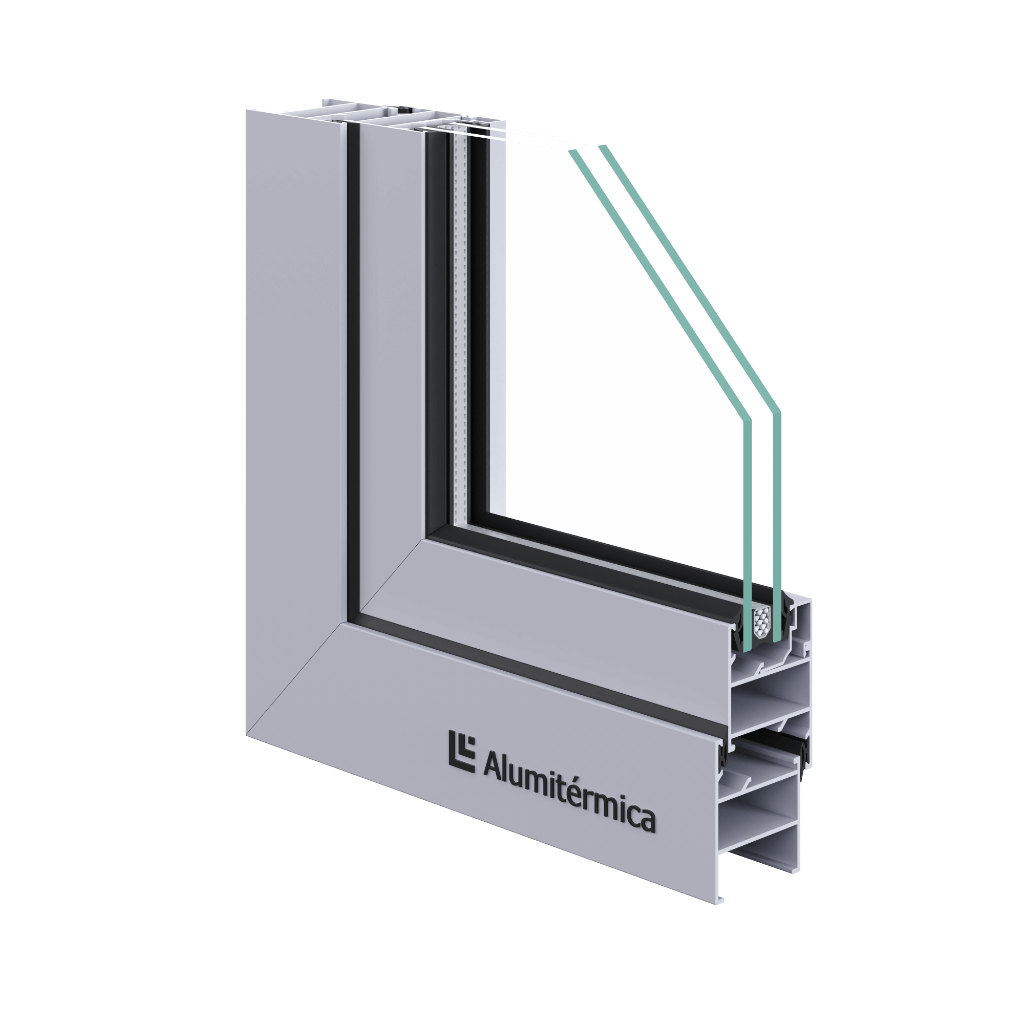 Sistema de Batente Portas e Janelas de Alumínio ALB06 Alumitérmica